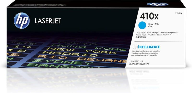 HP CF411X 410X Cyan High-Yield Toner Cartridge — main product image