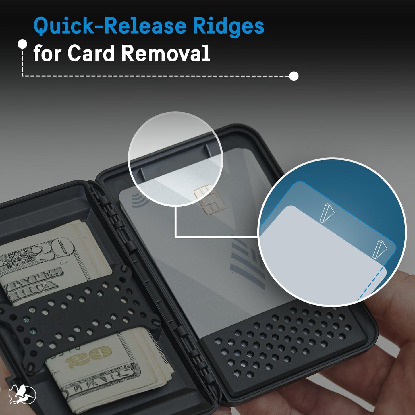 Pelican PP049004 MagSafe Wallet for iPhone, Black