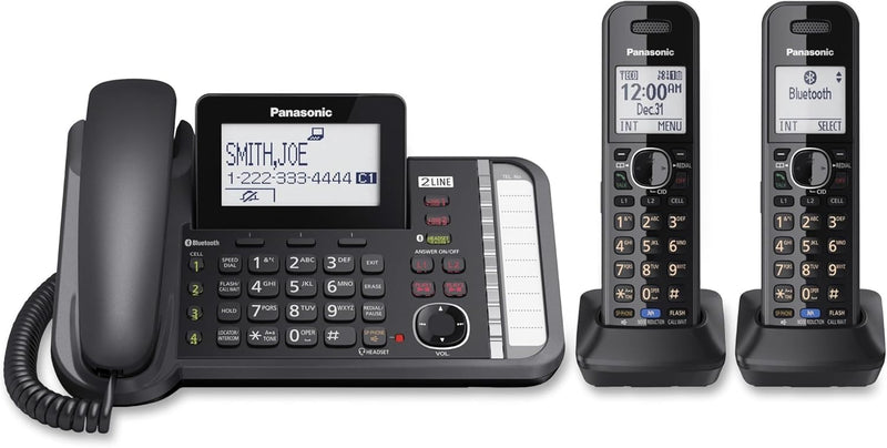 Panasonic KX-TG9582B 2-Line Corded/Cordless Phone System — main product image