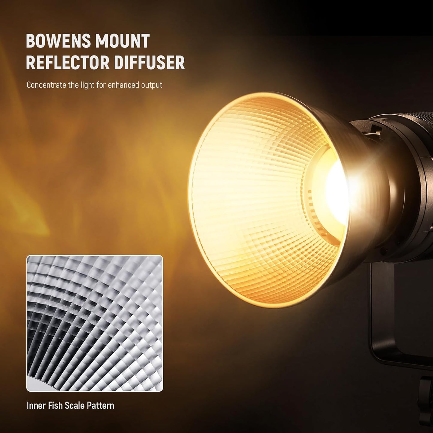 Neewer RF1 7" Fish Scale Reflector Diffuser Bowens Mount