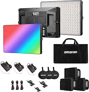 Aputure B09GB2SNJ5 Amaran P60C 3-Light Kit RGBWW LED Panel