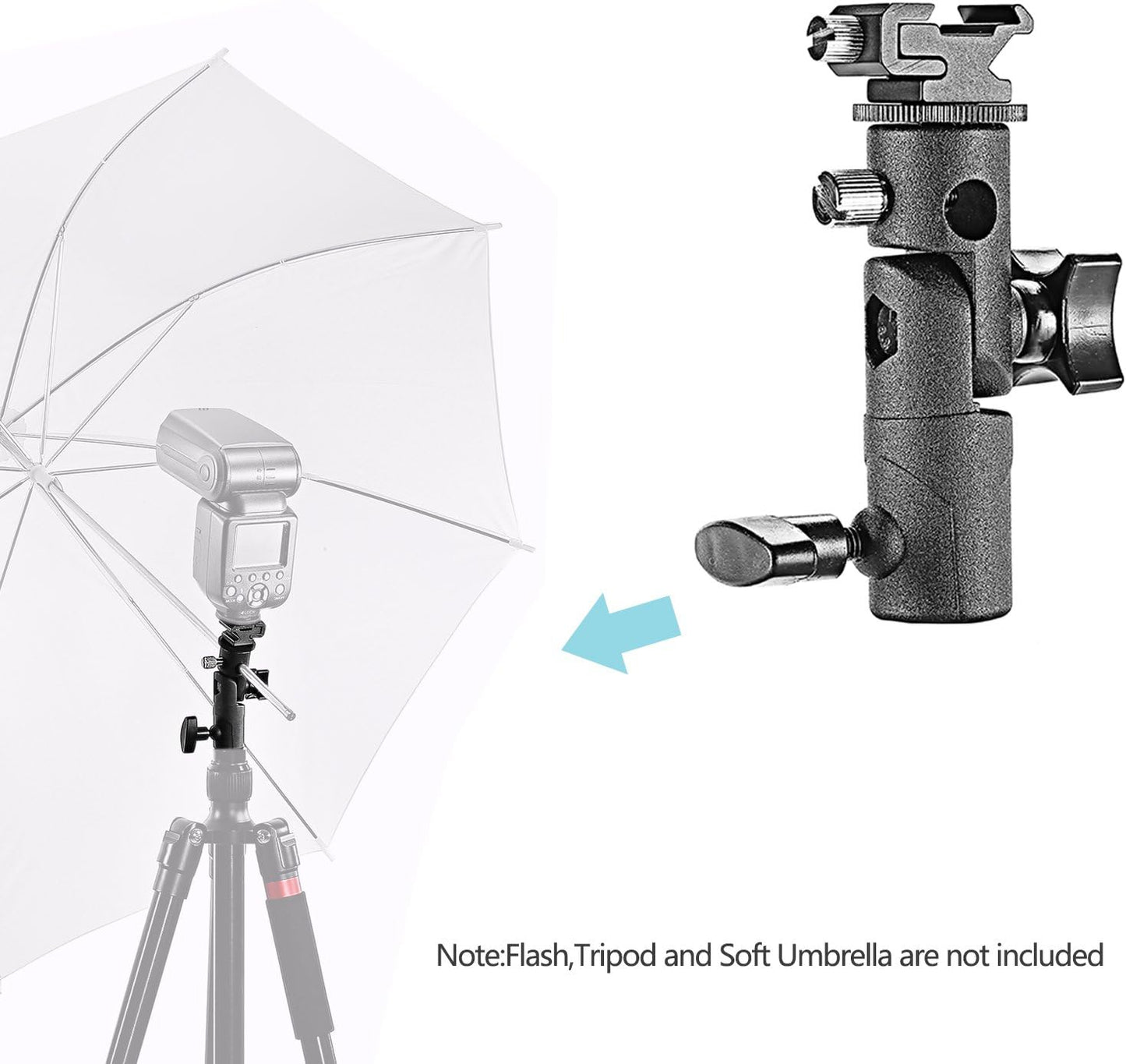 Neewer 90090197 Camera Flash Speedlite Mount Bracket 2-Pack