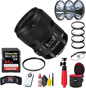 Sigma 340-101 35mm f/1.4 DG HSM Art Lens Canon Bundle