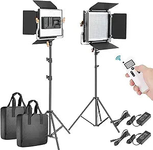 Neewer 90096328 480 LED Video Light Kit Remote