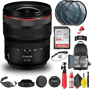 Canon 4857C002 RF 14-35mm f/4L Lens Bundle Renewed