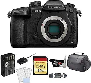 Panasonic DC-GH5KBODY Lumix GH5 4K Mirrorless Camera Bundle