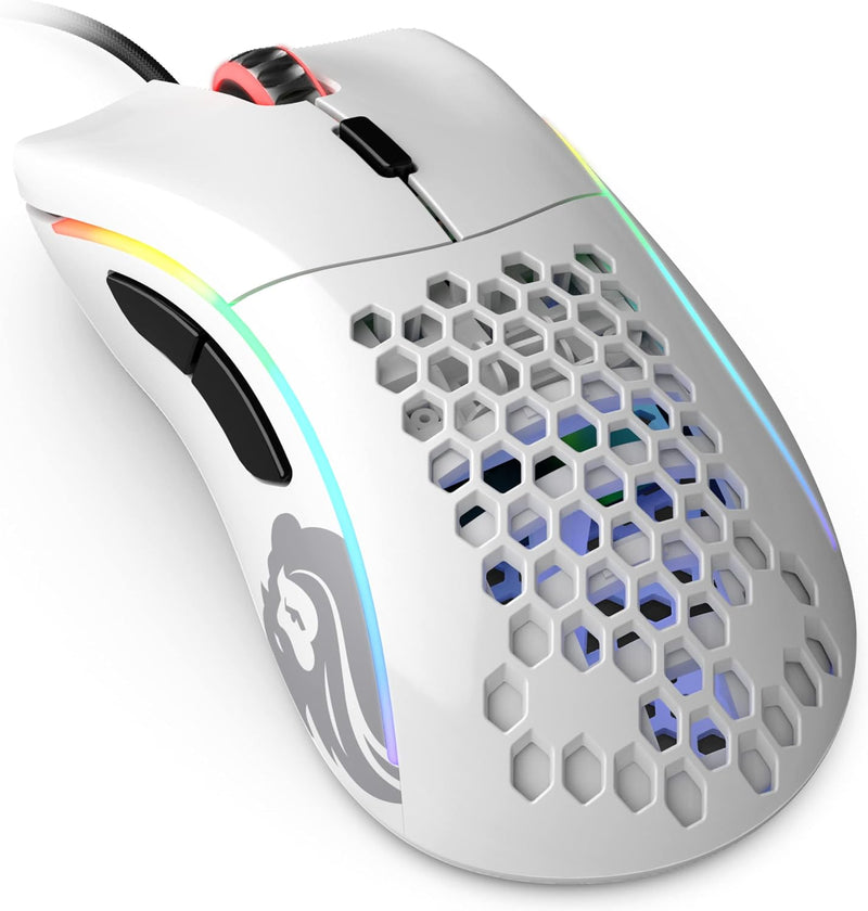 Glorious GLO-MS-DM-GW Model D- (Minus) Gaming Mouse White — main product image