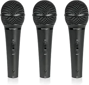 Behringer XM1800S 3-Pack Dynamic Cardioid Microphones