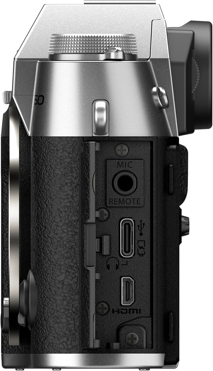 Fujifilm 16828313 X-T50 Silver Mirrorless Camera Body