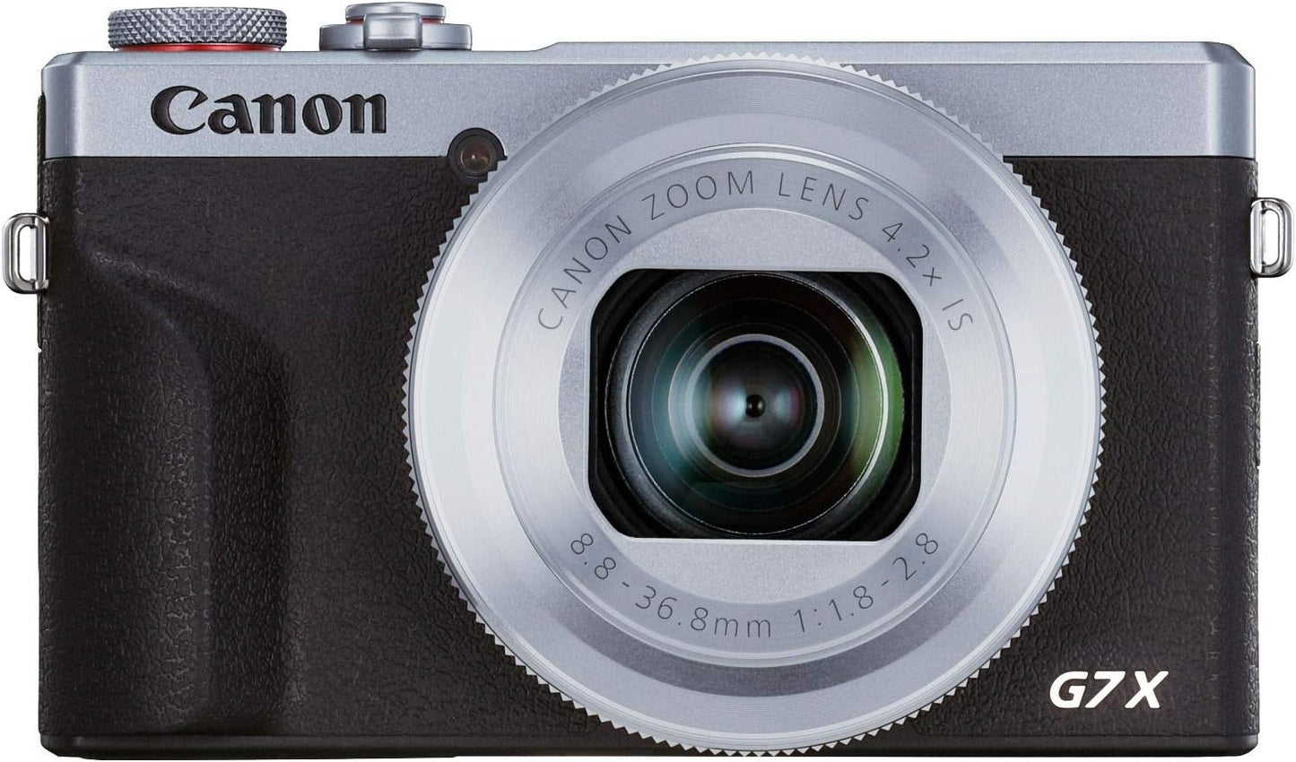 Canon 3638C003AA PowerShot G7 X Mark III Silver Camera