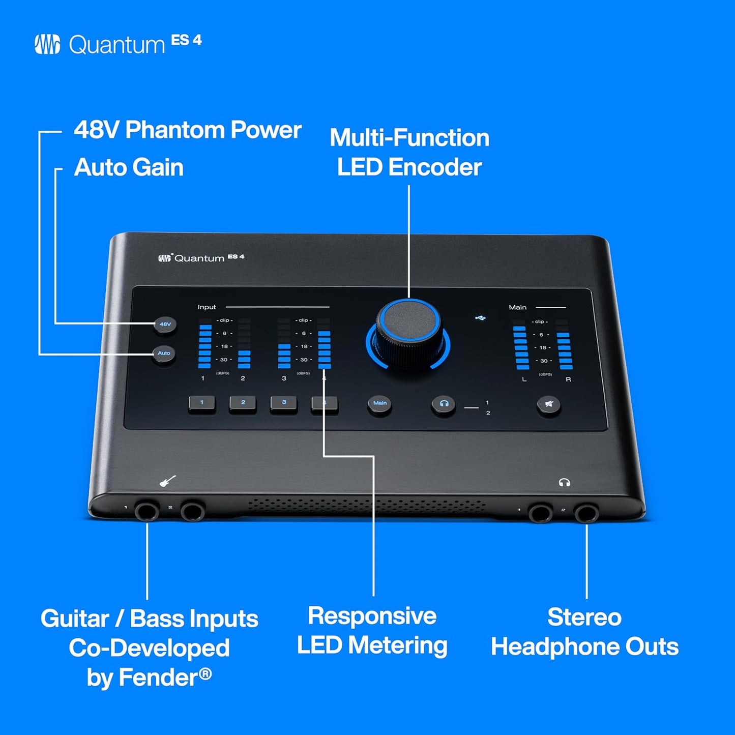 PreSonus Quantum ES4 4x4 USB-C Audio Interface