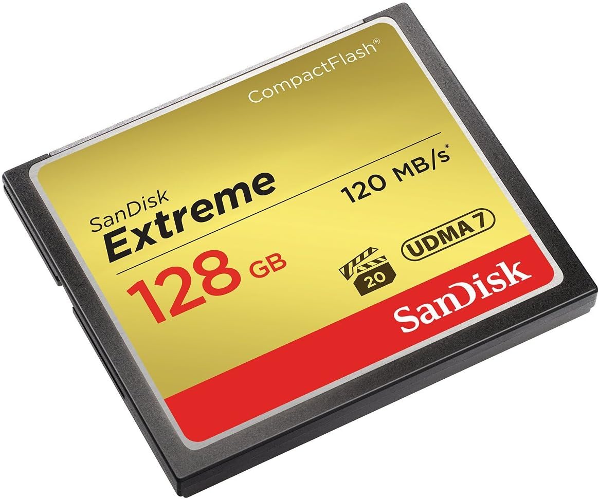 SanDisk SDCFXSB-128G-G46 128GB Extreme CompactFlash Card