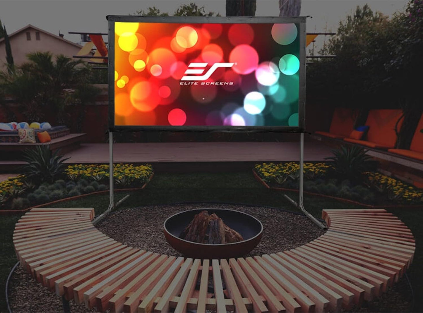Elite Screens OMS120H2 120-INCH Outdoor Projector Screen
