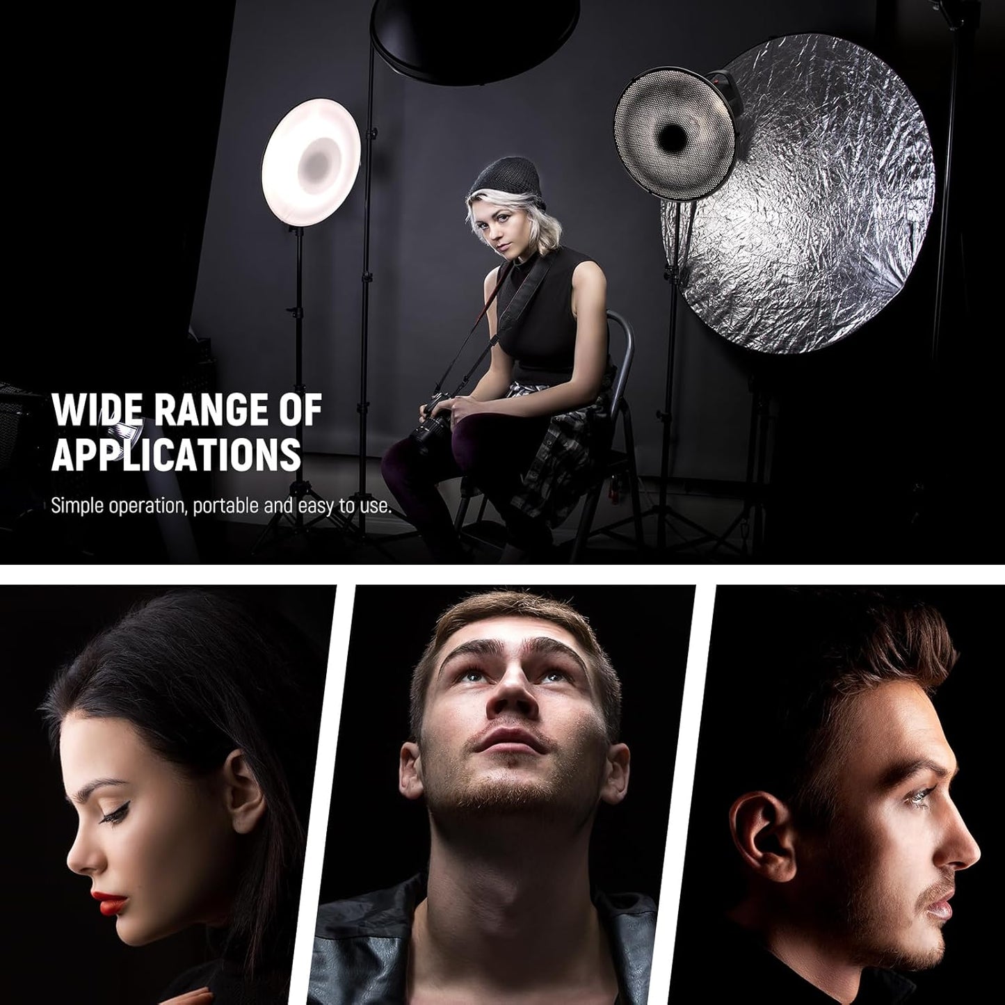 Neewer 10102504 12" Bowens Mount Beauty Dish Kit