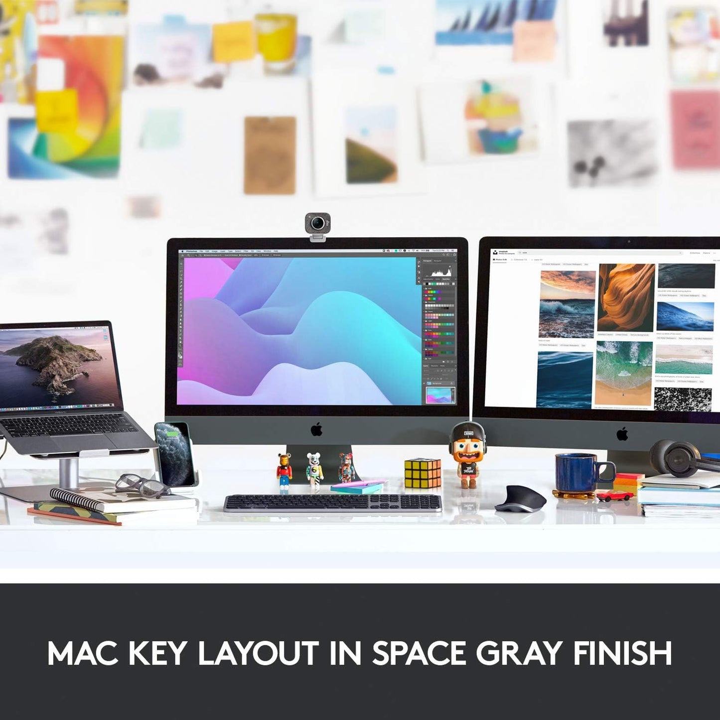Logitech 920-009552 MX Keys for Mac Wireless Keyboard - Space Gray