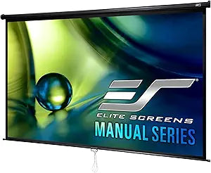 Elite Screens M120UWH2 120" Manual Pull Down Projector Screen