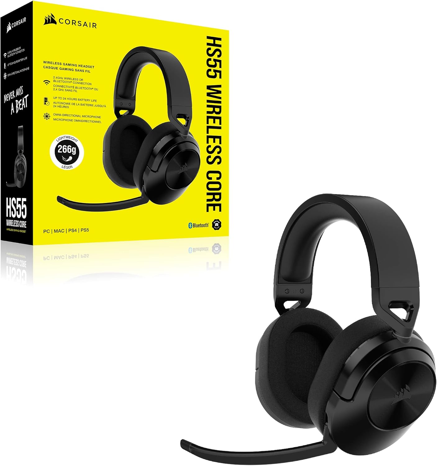 Corsair HS55 Wireless CORE Gaming Headset - Renewed