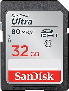 SanDisk SDSDUNC-032G-GN6IN Ultra 32GB SD Card 80MB/s
