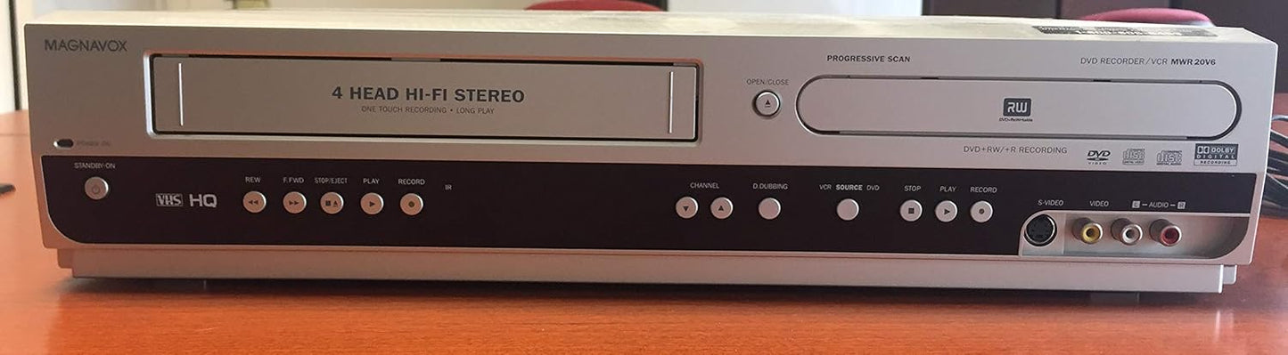 Magnavox MWR20V6 DVD Recorder VCR Combo Player