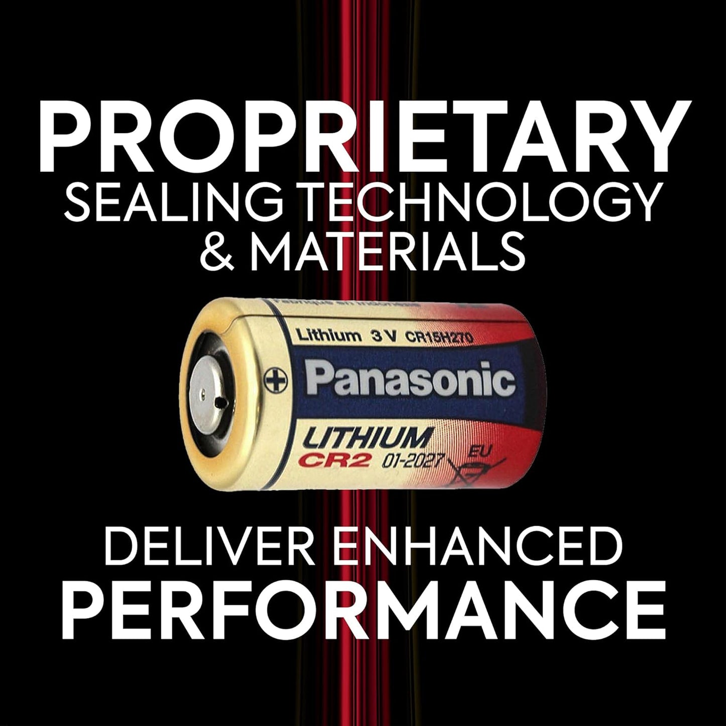 Panasonic CR-2PA/12B CR2 3V Lithium Batteries 12-Pack