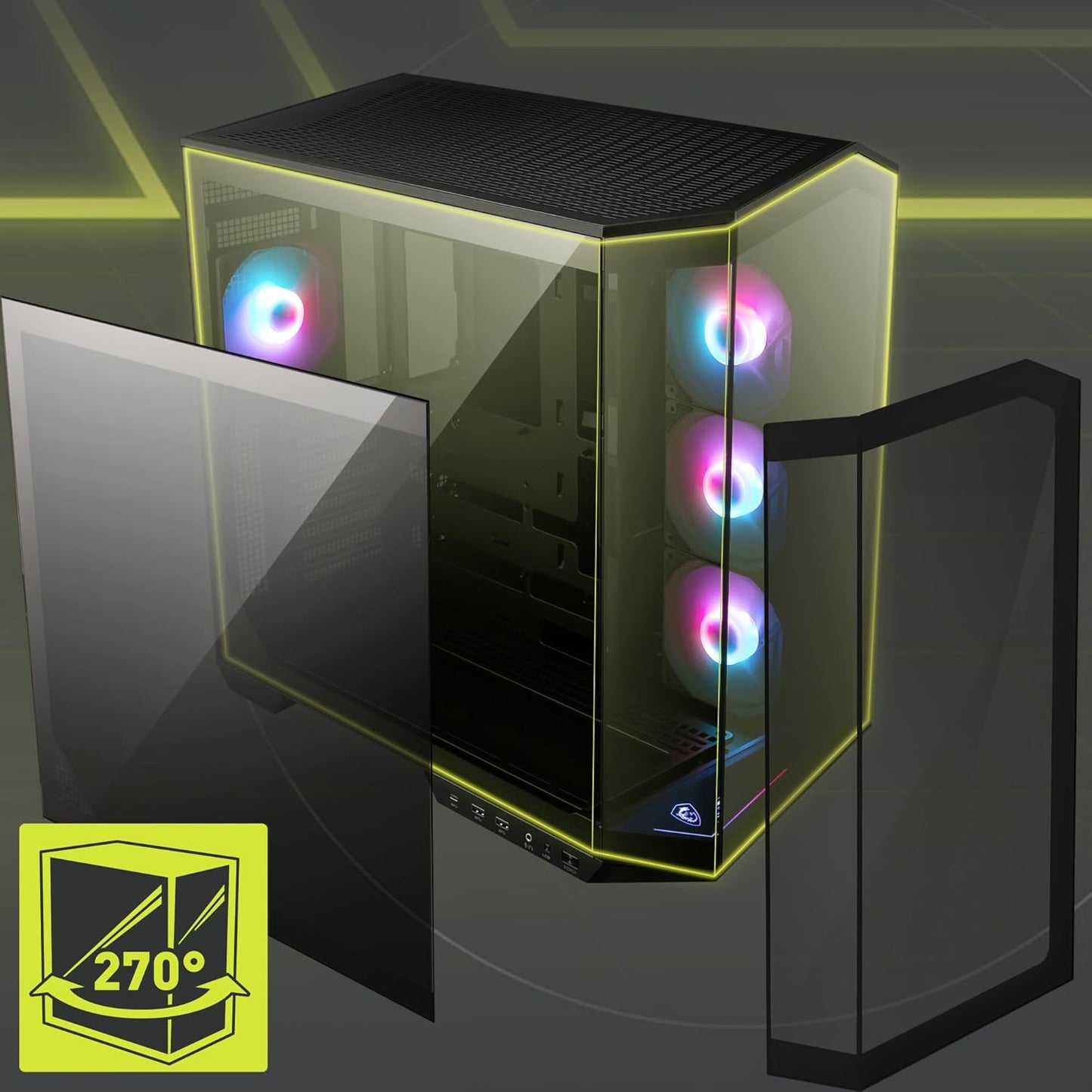 MSI MAG PANO 100R PZ Mid-Tower Gaming Case