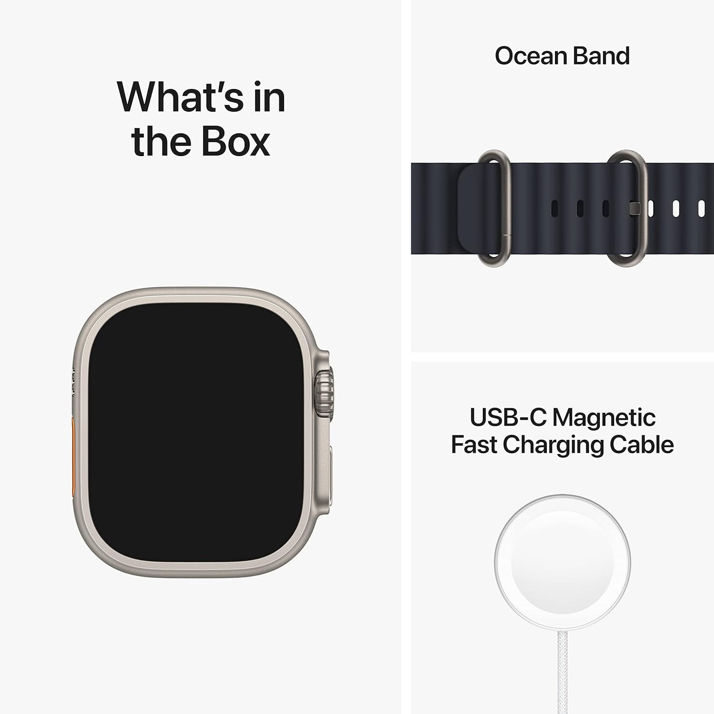 Apple MQET3LL/A Watch Ultra 49mm Titanium Ocean Band Renewed