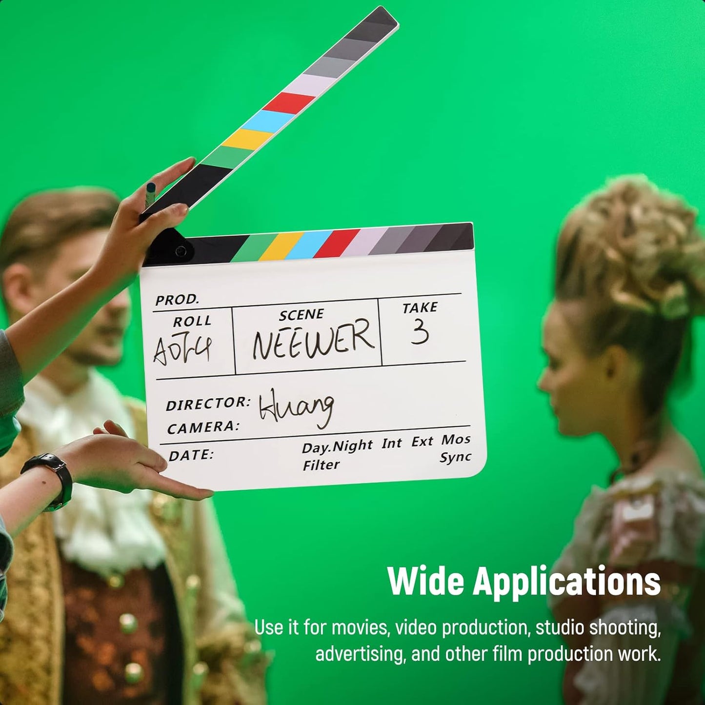 Neewer 10083458@@##1 Acrylic Film Director's Clapper Board