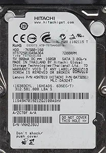 Hitachi HTS725016A9A364 160GB 2.5" OEM Hard Drive