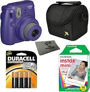Fujifilm B0198QGI52 Instax Mini 8 Camera 5-in-1 Set Grape
