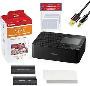Canon CP SELPHY CP1500 Wireless Compact Photo Printer Bundle