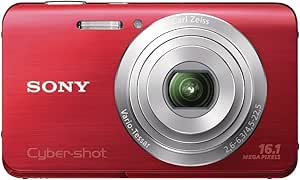 Sony DSC-W650/R Cyber-shot 16.1MP Digital Camera Red — main product image
