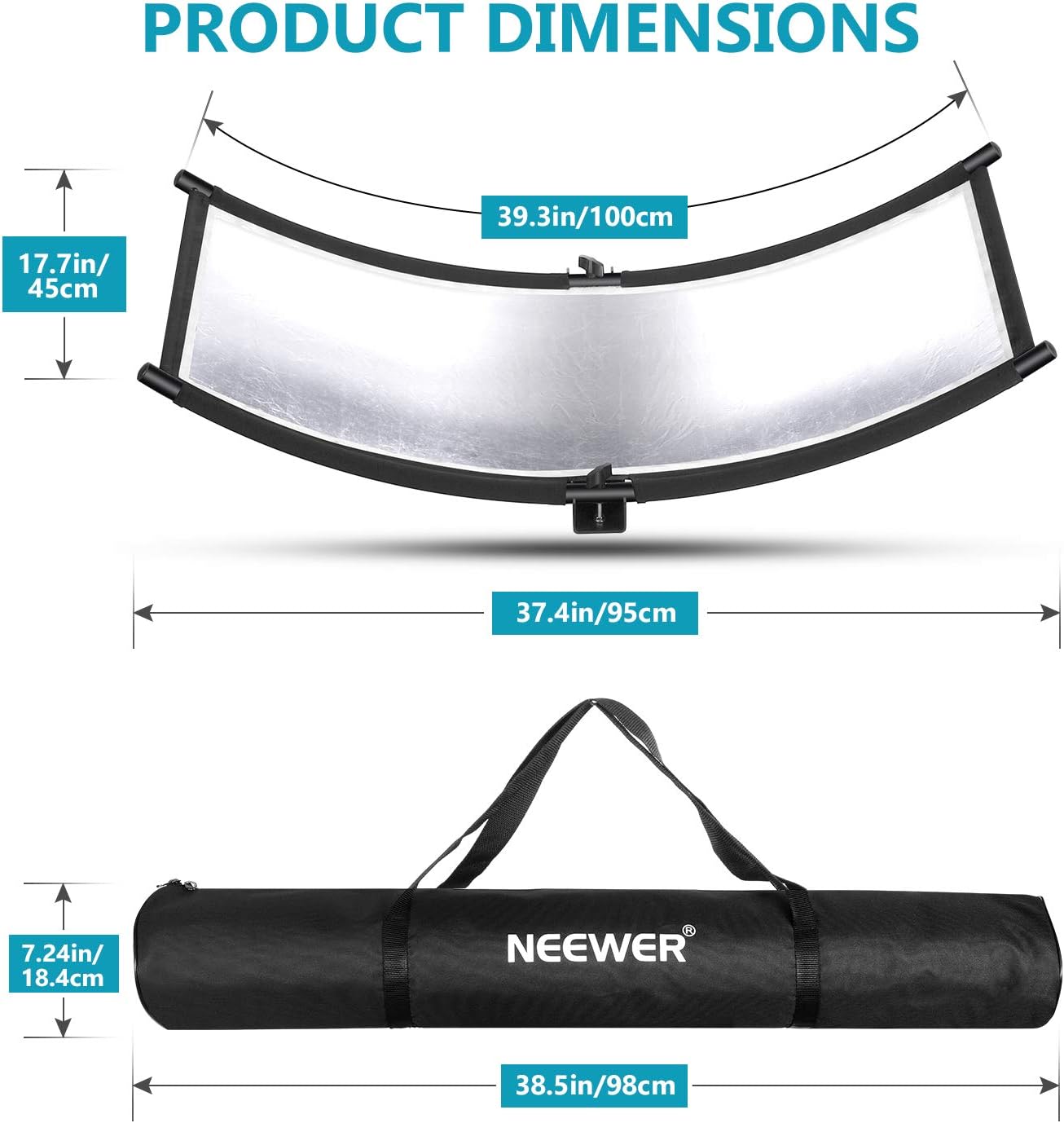 Neewer 10096860 Clamshell Lighting Reflector Kit