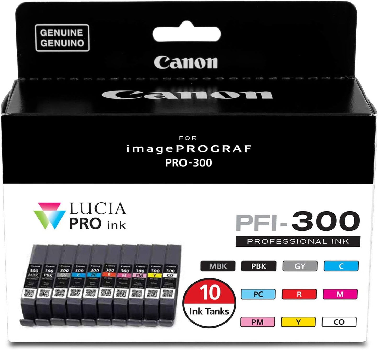 Canon 4192C007 PFI-300 Lucia PRO Ink 10-Color Tank