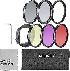 Neewer 58mm GoPro Hero 3 Filter Kit ND, CPL, UV, Color — main product image