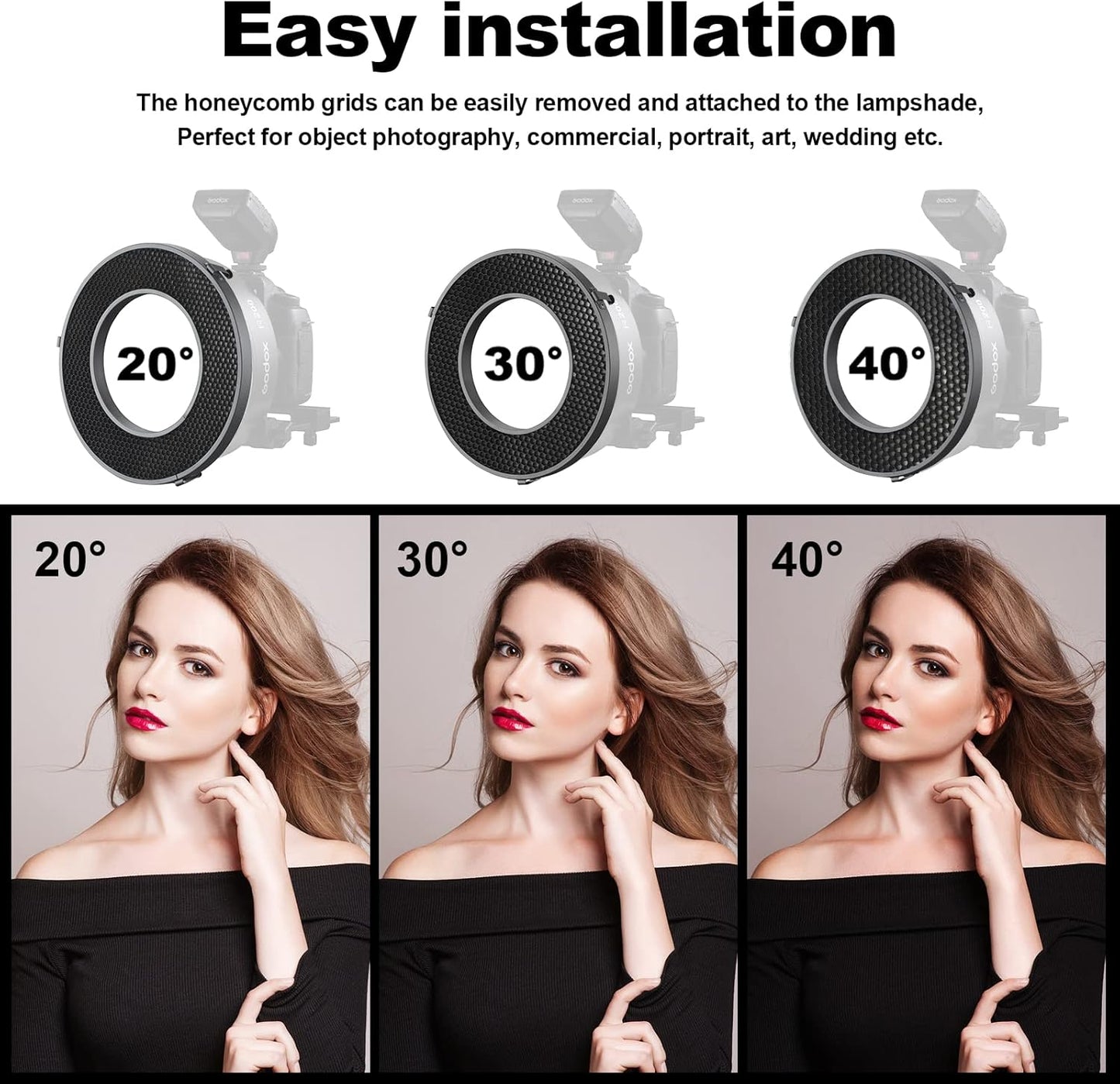 Godox R200-HC20 Honeycomb Grid for R200 Ring Flash