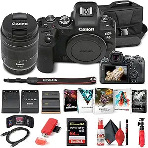 Canon 4082C022 EOS R6 Mirrorless Camera 24-105mm Lens Kit