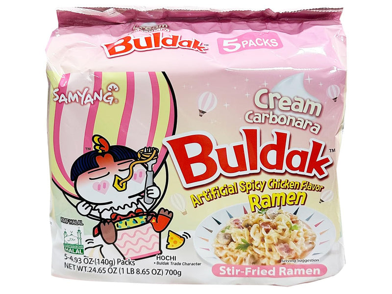 Samyang Buldak Spicy Chicken Ramen Cream Carbonara 5-Pack — main product image