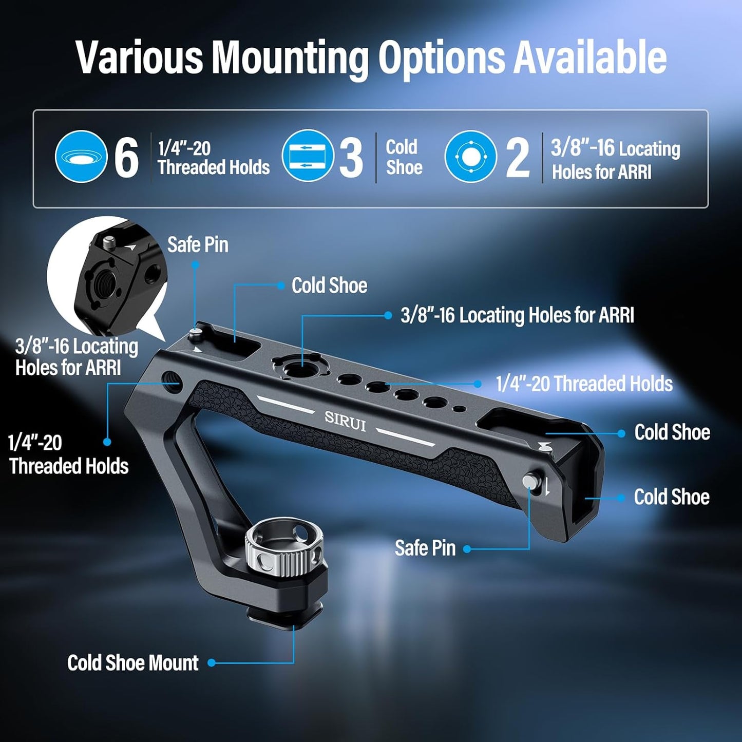 Sirui AM-THC Cold Shoe Mount Camera Top Handle