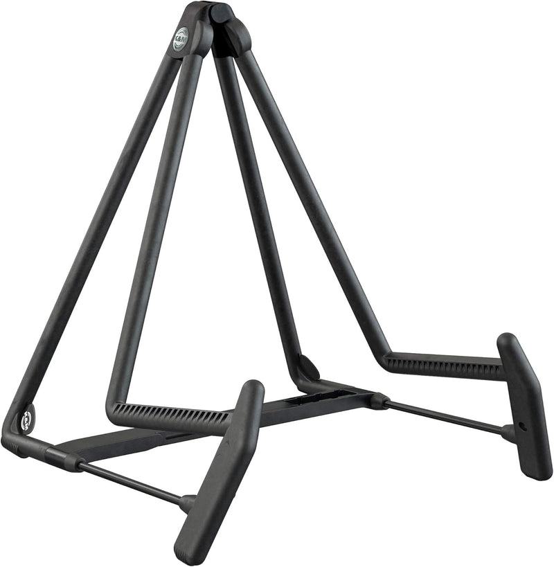 K&M Heli 2 Guitar Stand - Folding A-Frame - Black — main product image