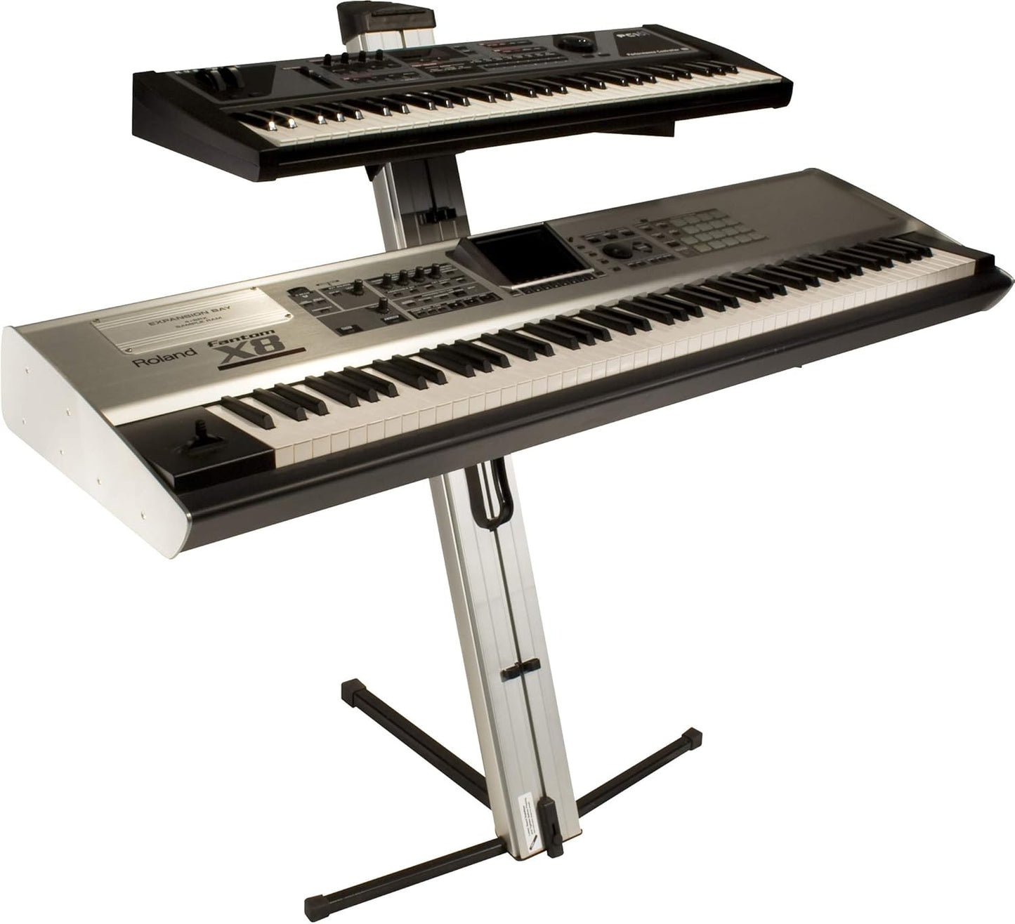 Ultimate Support AX48PROSILVER APEX Silver Keyboard Stand