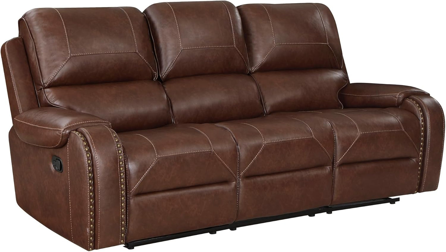 Lexicon Monet Sofa Set - 2-Piece Brown Reclining Living Room