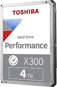 Toshiba HDWE140XZSTA X300 4TB 7200 RPM Internal HDD