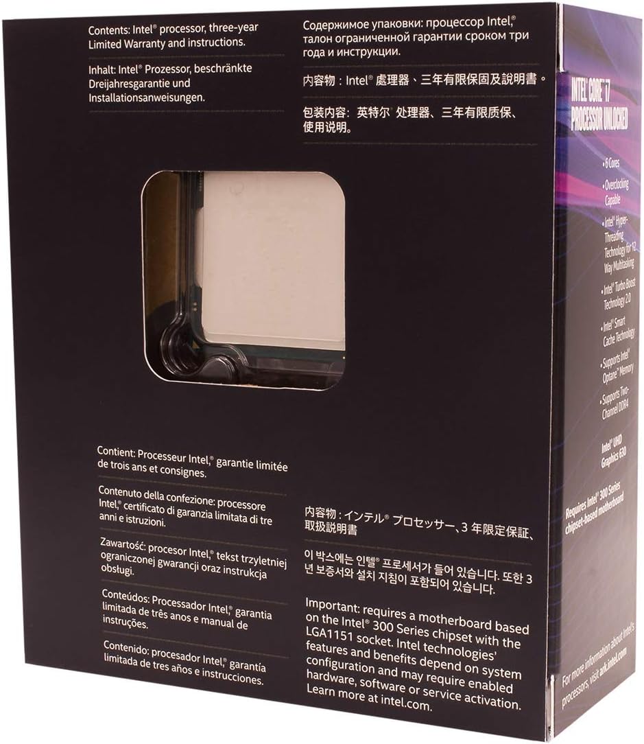 Intel BX80684I78700K Core i7-8700K Unlocked Processor