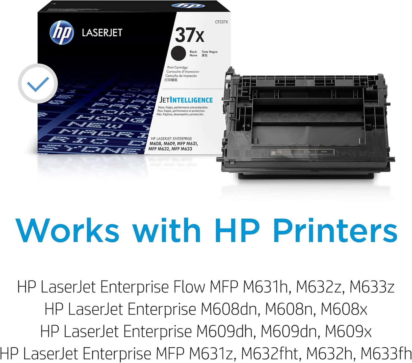 HP CF237X 37X Black High Yield LaserJet Toner Cartridge