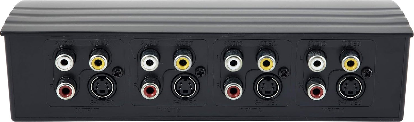 GE 38807 4-Way RCA AV Switch Splitter
