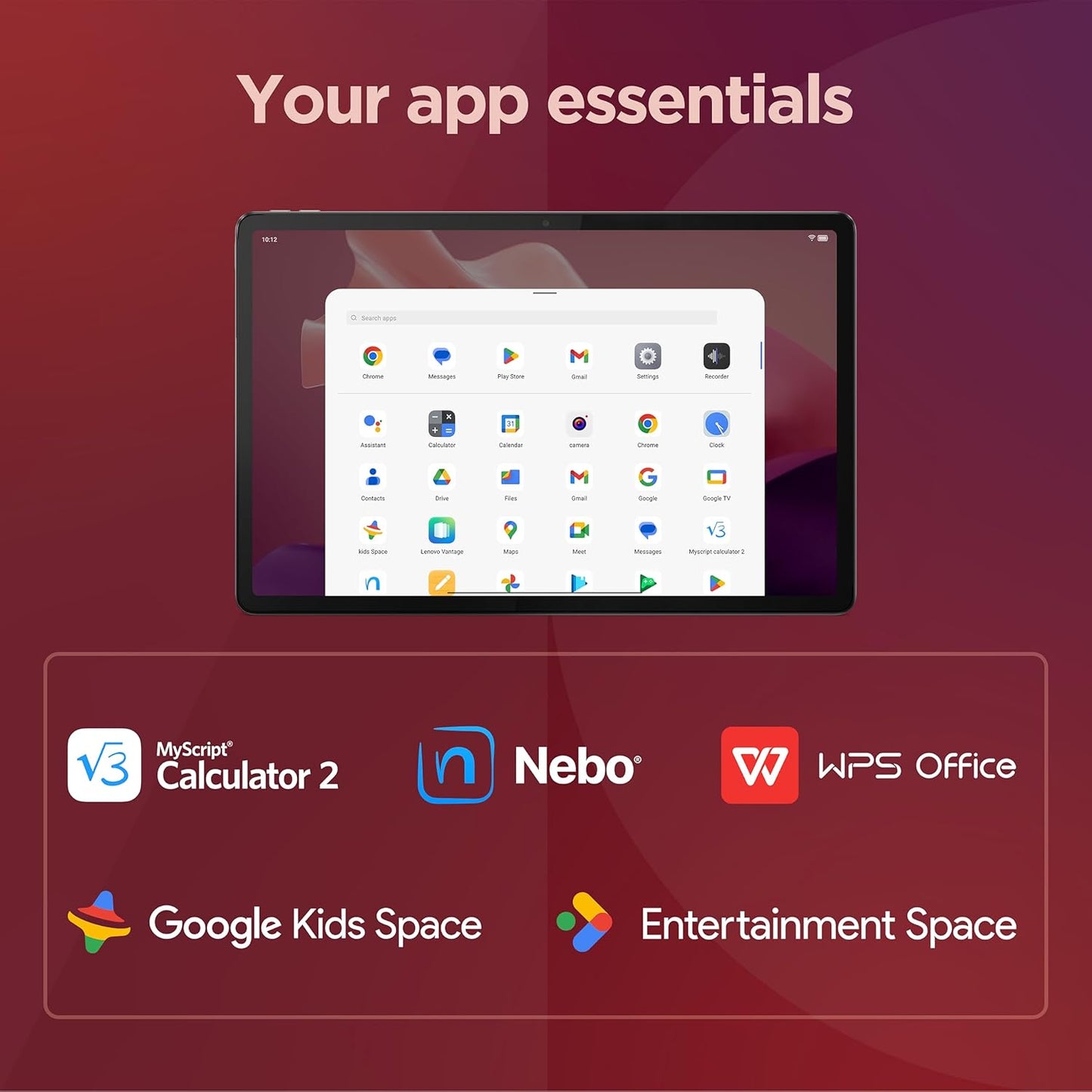 Lenovo ZACH0177US Tab P12 12.7" 3K Tablet with Pen