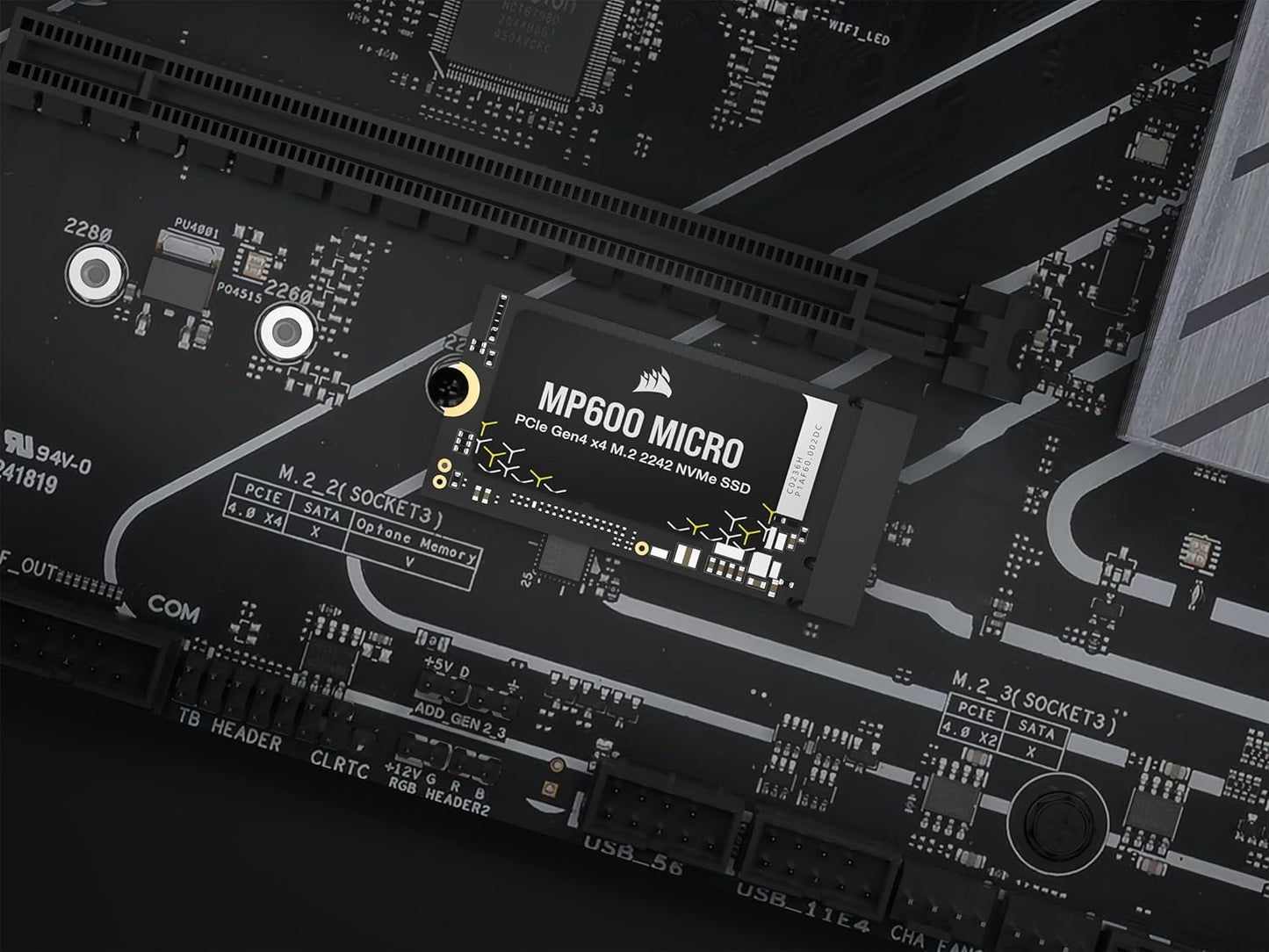 Corsair CSSD-F1000GBMP600MCR 1TB M.2 NVMe Gen4 SSD - Legion Go Compatible