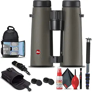 Leica 8x42 Noctivid Olive Green Binoculars Bundle