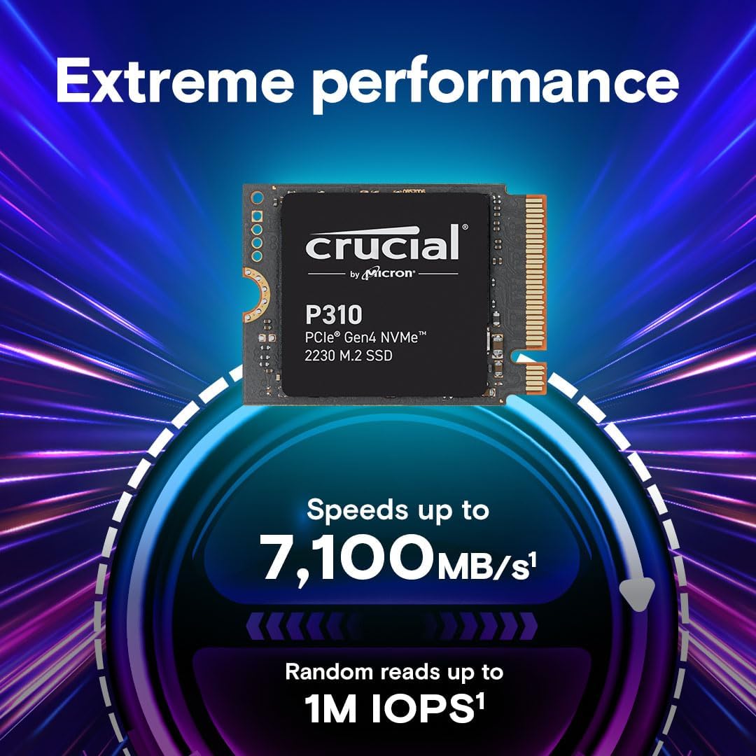 Crucial CT1000P310SSD2 1TB PCIe Gen4 2230 M.2 SSD