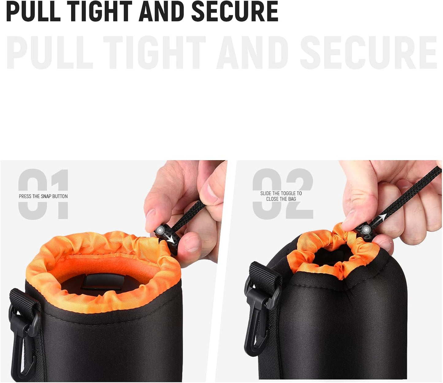 NEEWER 10090822 4-Size Camera Lens Pouch Set